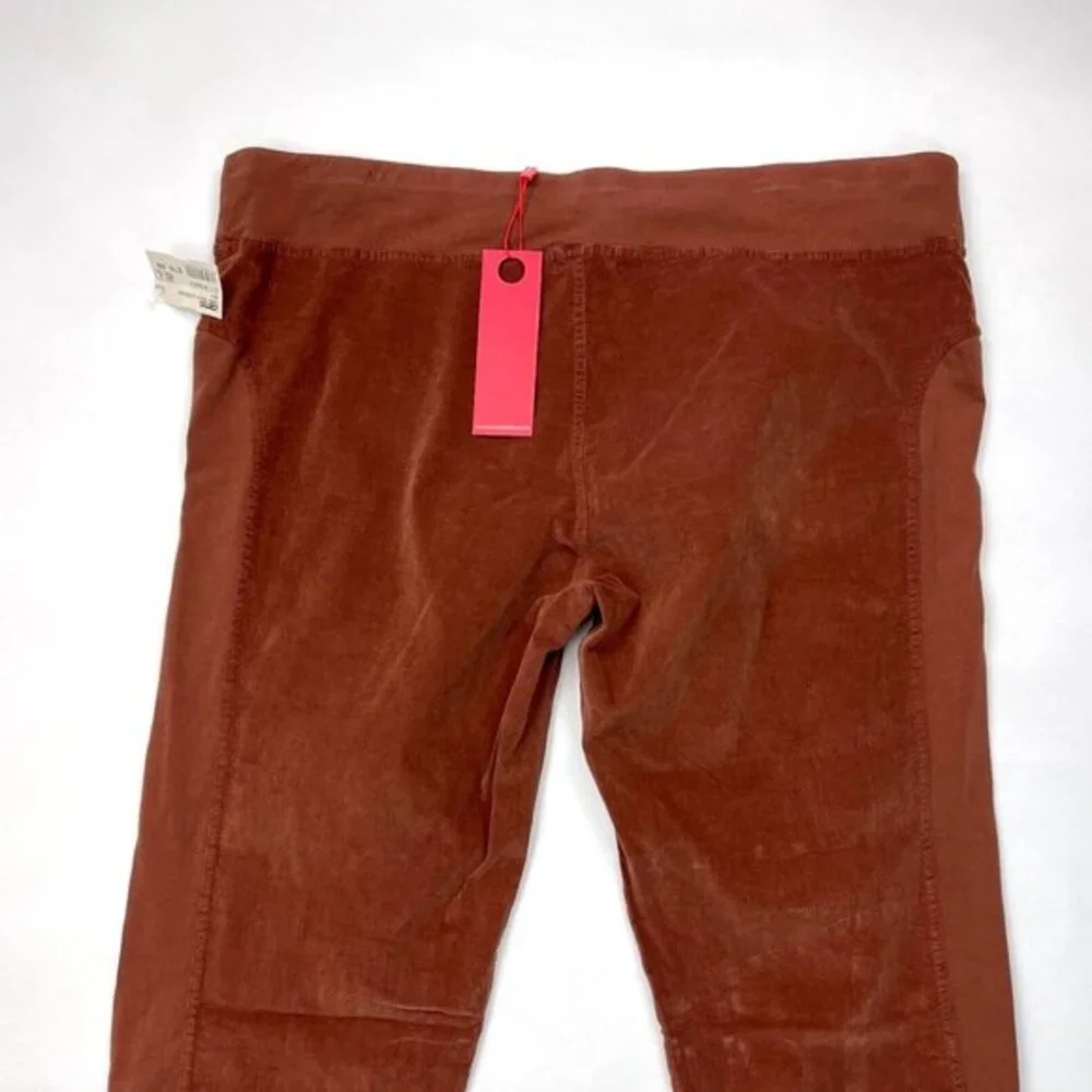 XCVI Cord OSLO Leggings Women XL‎ NWT Stretch Cotton Elastic Waistband Ruched